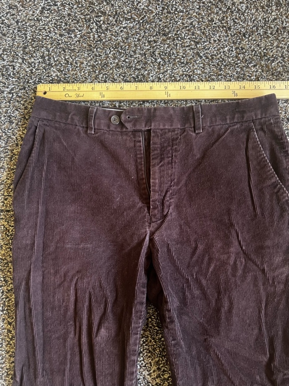 Ralph Lauren Men's Dark Brown Corduroy Trousers - Picture 2 of 7